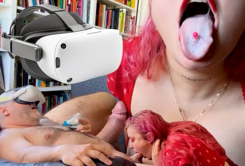 Tremendous blowjob with VR glasses – Rebeca Addams