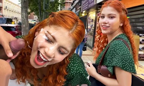 Marina Gold’s CumWalk Through Madrid