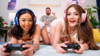 Two Slutty Pussies, One Girthy Cock – Juniper Ren & Liora Vane